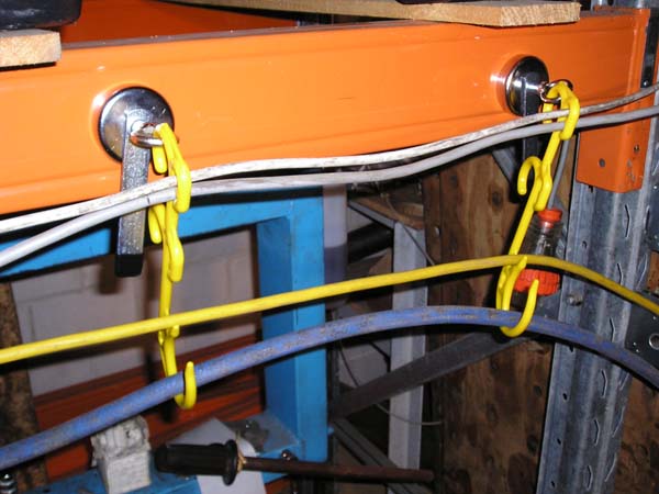 Safe magnetic cable holder